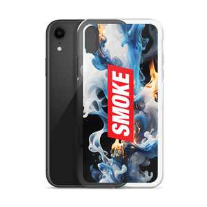 Blue Smoke Fire iPhone Case