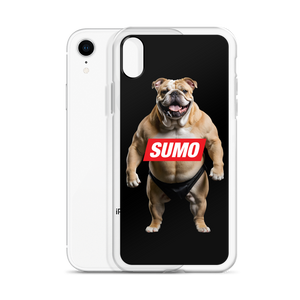 Sumo Bulldog Black iPhone Case