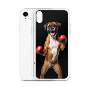 Boxer Boxing Black iPhone Case