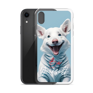 Cute Dog Be Yourself iPhone Case