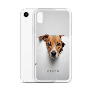 Funny Sad Dog Peep iPhone Case