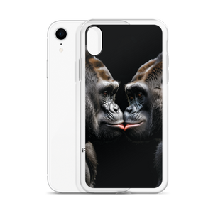 Gorilla Kissing iPhone Case