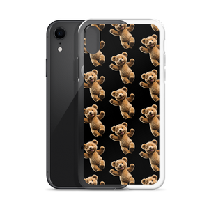 Happy Teddy Bear Pattern iPhone Case