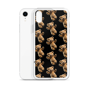 Happy Teddy Bear Pattern iPhone Case