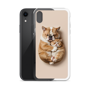 Cute Baby Cat and Dog Sleep iPhone Case