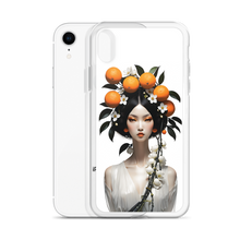 Beauty Lady with Orange Fruits iPhone Case