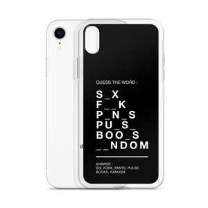 Guess The Word (Funny) iPhone Case