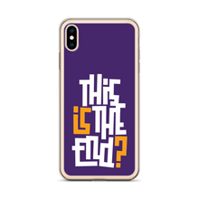 IS/THIS IS THE END? Purple Yellow Reverse iPhone Phone Case