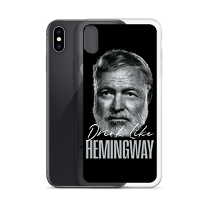 Drink Like Hemingway Portrait Clear Case for iPhone®