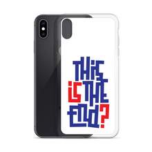 IS/THIS IS THE END? Navy Red iPhone Phone Case