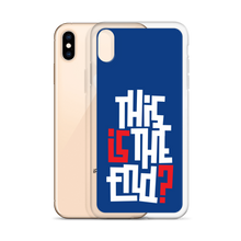 IS/THIS IS THE END? Navy Blue Reverse iPhone Phone Case