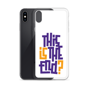 IS/THIS IS THE END? Purple Yellow iPhone Phone Case