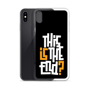 IS/THIS IS THE END? Black Yellow White iPhone Phone Case