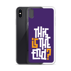 IS/THIS IS THE END? Purple Yellow Reverse iPhone Phone Case