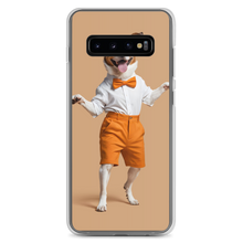 Happy Dancing Dog Beige Samsung Case