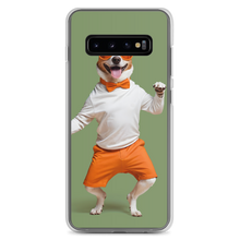 Funny Dancing Dog Green Samsung Case