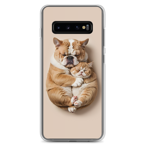 Cute Baby Cat and Dog Sleep Samsung Case