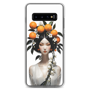 Beauty Lady with Orange Fruits Samsung Case