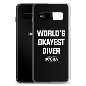 World's Okayest Diver Clear Case for Samsung®