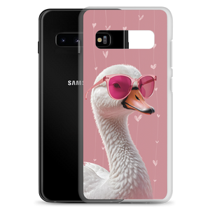 Cute Pink Swan Samsung Case