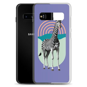 Giraffe Zebra Purple Samsung Case