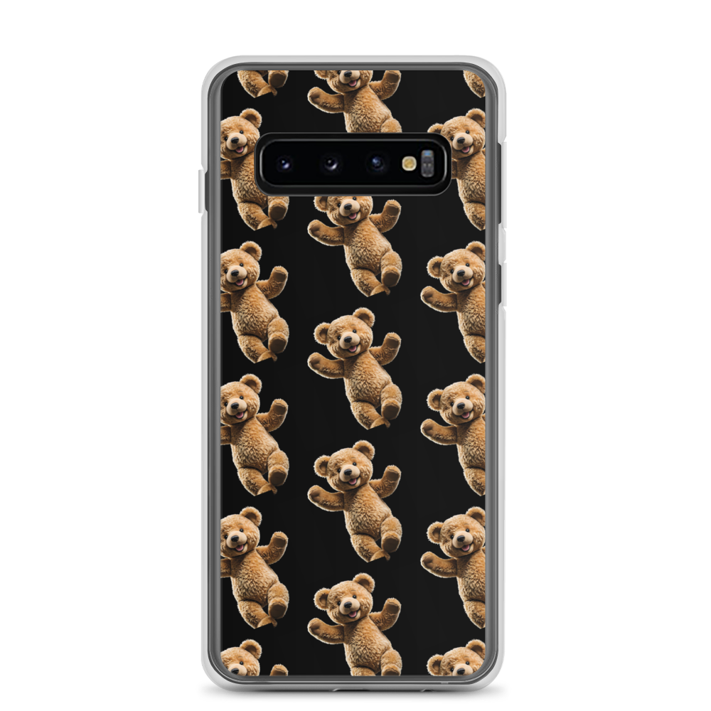 Happy Teddy Bear Pattern Samsung Case