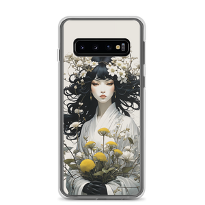 Oriental Lady with Yellow Flowers Samsung Case