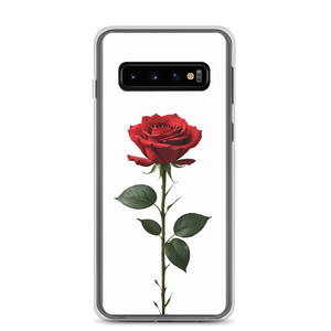 Red Rose on White Samsung Case