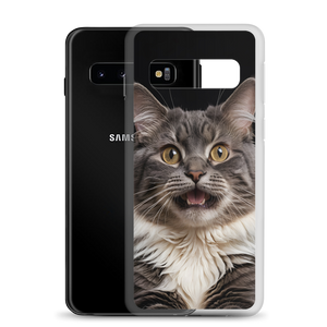 Shocked Cat Face Samsung Case