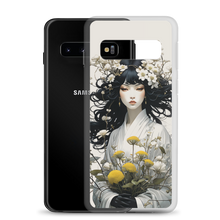 Oriental Lady with Yellow Flowers Samsung Case