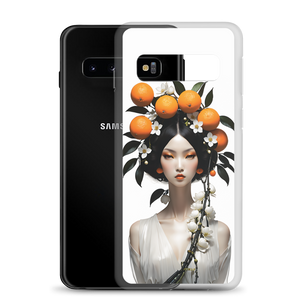 Beauty Lady with Orange Fruits Samsung Case