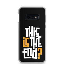 Samsung Galaxy S10e IS/THIS IS THE END? Black Yellow White Samsung Phone Case by Design Express