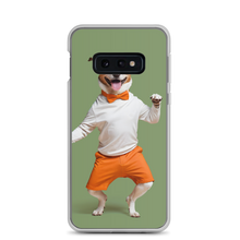 Funny Dancing Dog Green Samsung Case