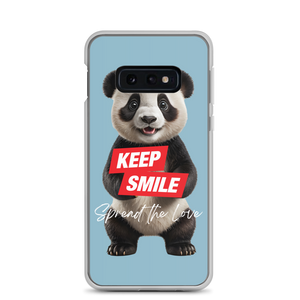 Keep Smile Blue Panda Samsung Case