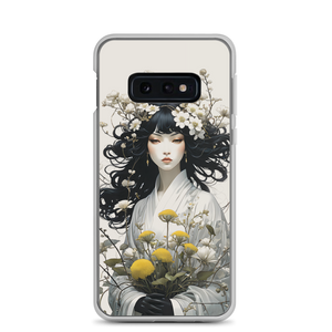 Oriental Lady with Yellow Flowers Samsung Case