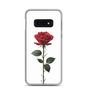 Red Rose on White Samsung Case