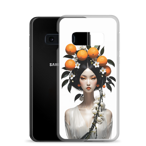 Beauty Lady with Orange Fruits Samsung Case