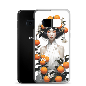 Oriental Lady with Orange Fruits Samsung Case