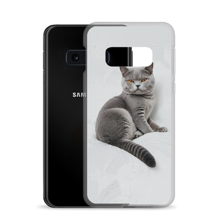 Relaxing British Shorthair Cat Samsung Case