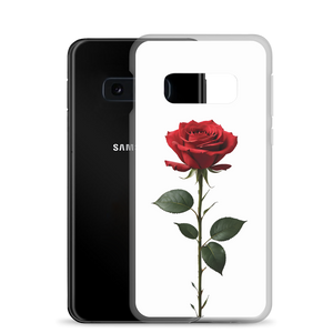 Red Rose on White Samsung Case