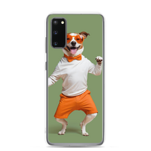 Funny Dancing Dog Green Samsung Case