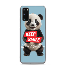 Keep Smile Blue Panda Samsung Case