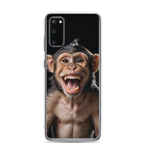 Happy Monkey Black Samsung Case