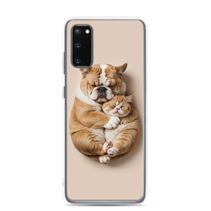 Cute Baby Cat and Dog Sleep Samsung Case