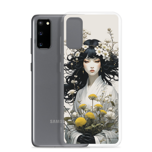 Oriental Lady with Yellow Flowers Samsung Case