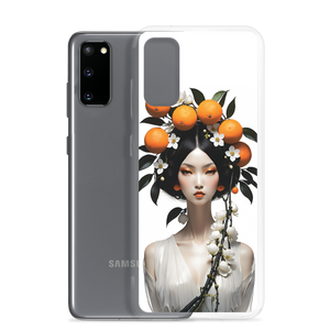 Beauty Lady with Orange Fruits Samsung Case