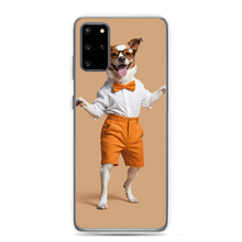 Happy Dancing Dog Beige Samsung Case