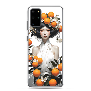 Oriental Lady with Orange Fruits Samsung Case