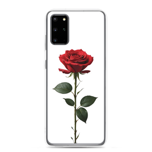 Red Rose on White Samsung Case