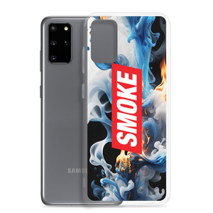 Blue Smoke Fire Samsung Case